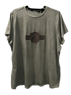 Harley Davidson NWT 2018 Bar & Shield Embroidered Logo T-Shirt Size 2XL Women's